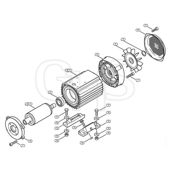 Genuine Stihl RE361 / A - Electric motor