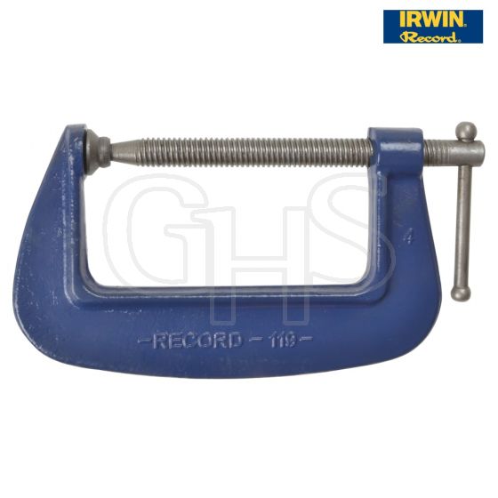 IRWIN Record 119 Medium-Duty Forged G Clamp 50mm (2in) - T1192