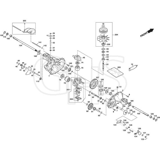 Rider 28H - 2021 - 2T0210447/AT1 - Atco Ride On Mower Hydro-Gear Unit ...