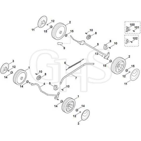 Stihl RM253.1 - Chassis - Parts Diagram