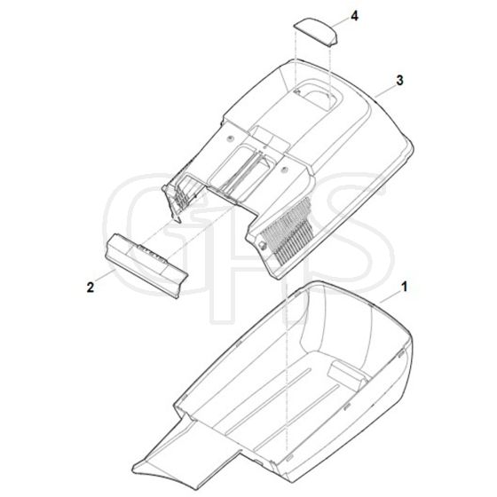 Stihl RM253.1 - Grass Catcher Bag - Parts Diagram