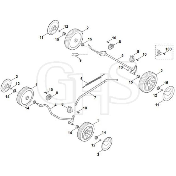 Stihl RM253.2 - Chassis - Parts Diagram
