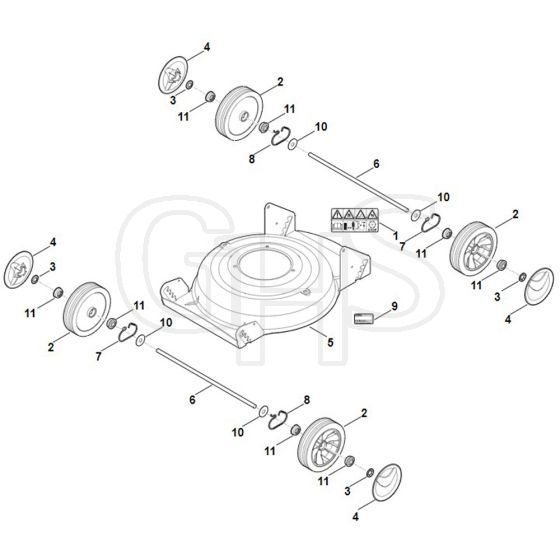 Stihl RM2.0 R - Housing, Chassis - Parts Diagram