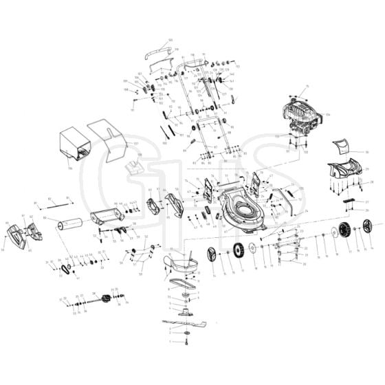 Cobra RM513SPBI - Lawn Mower Aug 2020 Main Diagram