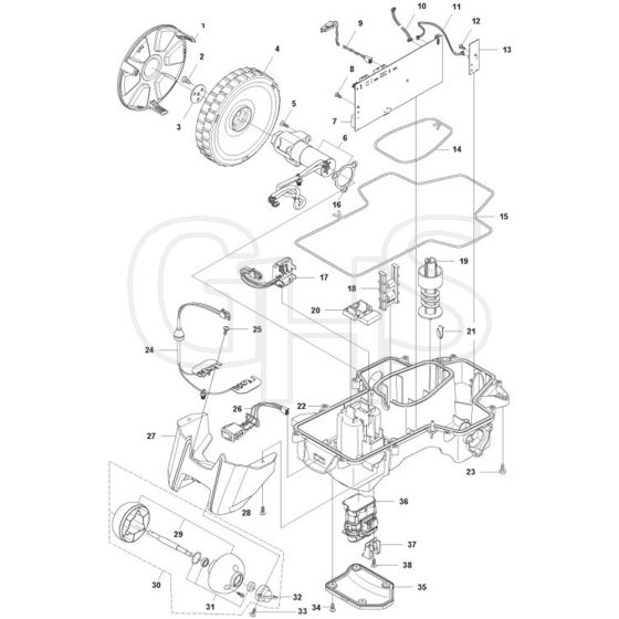 McCulloch ROB R - Chassis Lower Parts Diagram