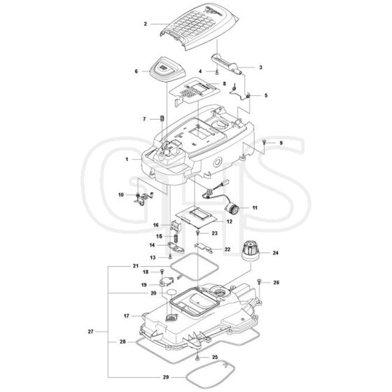 McCulloch ROB R - Chassis Upper Parts Diagram