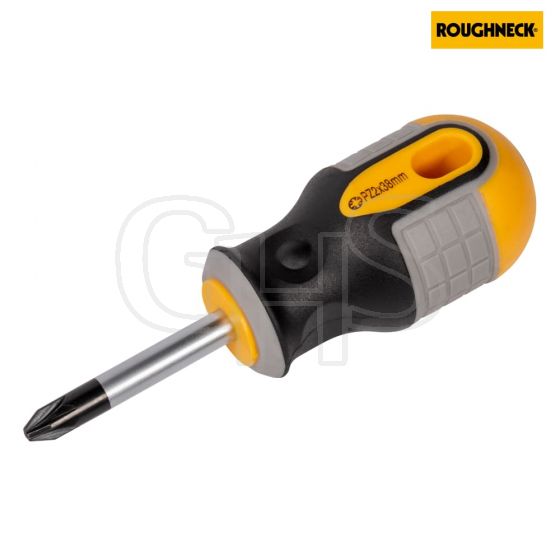 Roughneck Screwdriver Pozidriv PZ2 38mm Stubby - 22-153