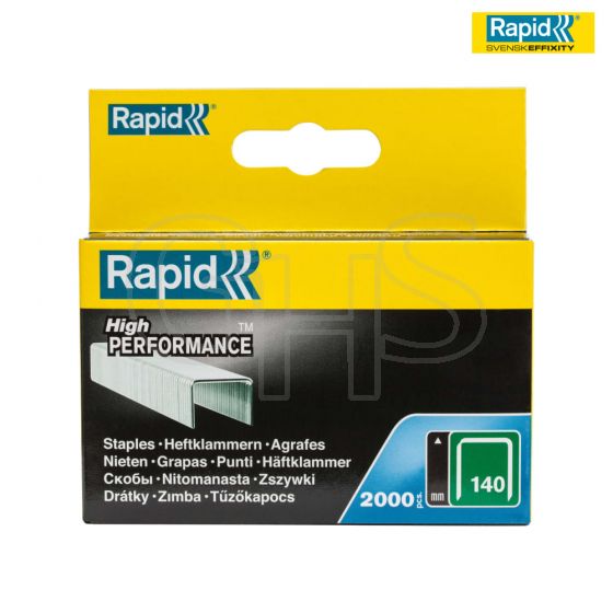 Rapid 140/6 6mm Galvanised Staples Box 2000 - 11905731