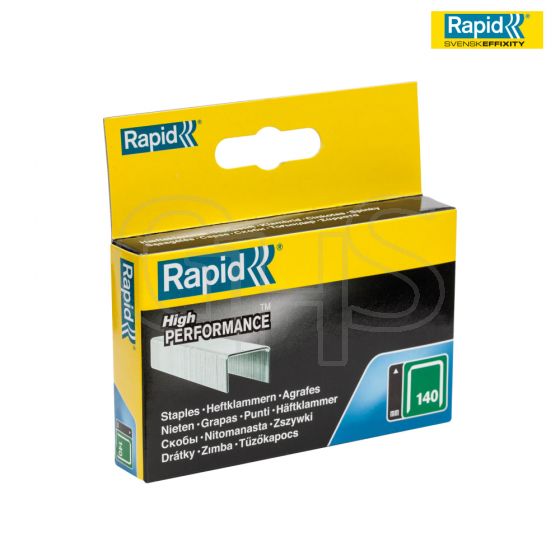 Rapid 140/8 8mm Galvanised Staples Box 2000 - 11908131