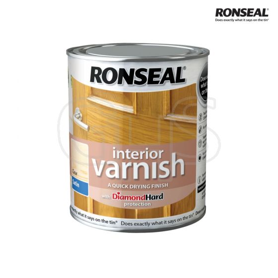 Ronseal Interior Varnish Quick Dry Satin Clear 250ml - 36870