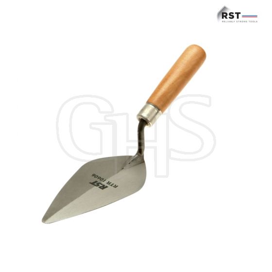 R.S.T. Pointing Trowel London Pattern Wooden Handle 6in - RTR10606