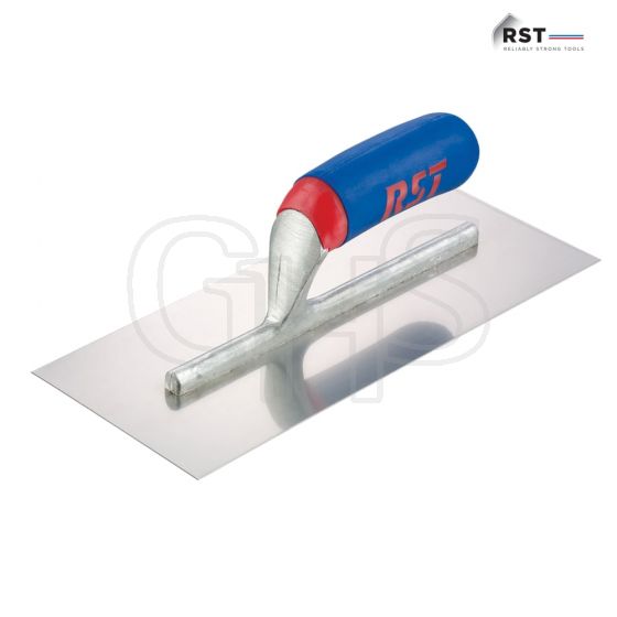 R.S.T. Plasterers Finishing Trowel Banana Soft Touch Handle 11 x 4.1/2in - RTR124BS