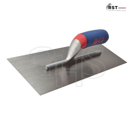 R.S.T. Plasterers Finishing Trowel Carbon Steel Soft Touch Handle 16 x 4.1/2in - RTR16S