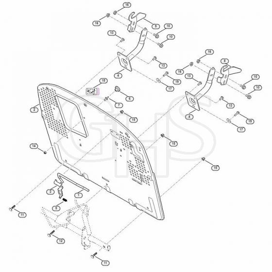 Genuine Stihl RT4082.1 / E - Back panel
