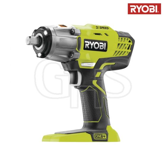 Ryobi R18IW3-0 ONE+ 18V 3 Speed Impact Wrench 18 Volt Bare Unit - 5133002436