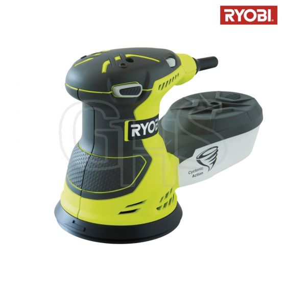 Ryobi ROS 300 Random Orbital Sander 125mm 300 Watt 240 Volt - 5133001145