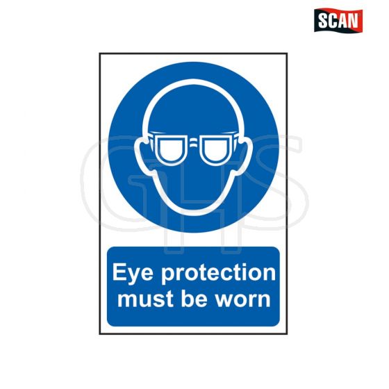 Scan Eye Protection Must Be Worn - PVC 200 x 300mm - 7