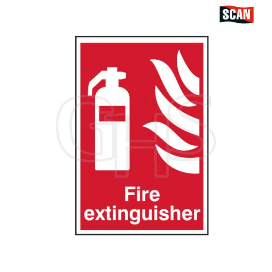 Scan Fire Extinguisher - PVC 200 x 300mm - 1350