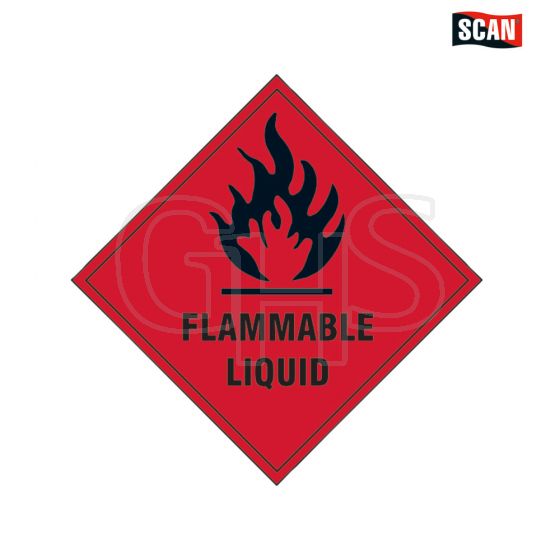 Scan Flammable Liquid SAV - 100 x 100mm - 1850S