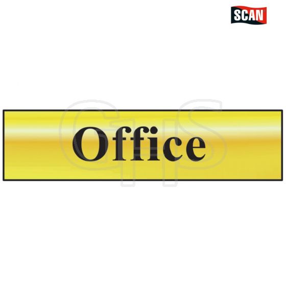 Scan Office - Polished Brass Effect 200 x 50mm - 6010