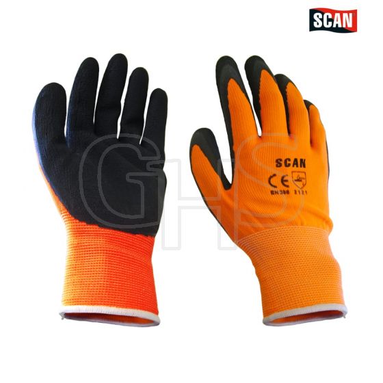 Scan Orange Foam Latex Coated Glove 13g - XL - 2ARK46J-26