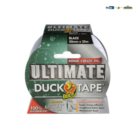 Shurtape Duck Tape Ultimate 50mm x 25m Black - 232152