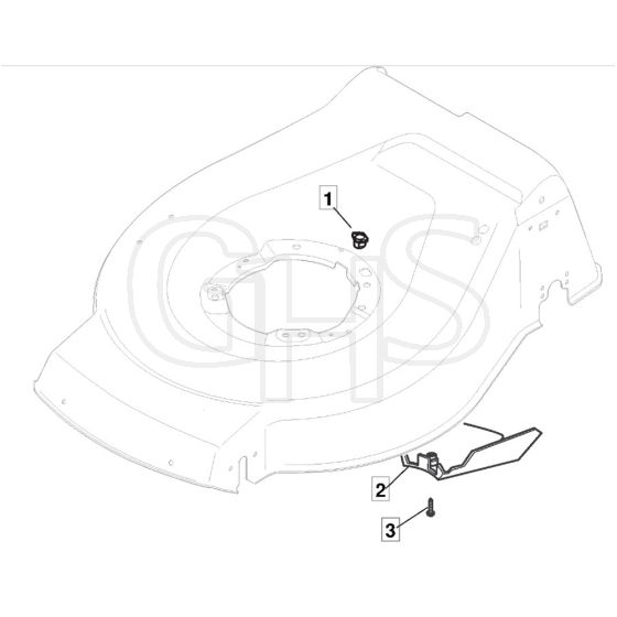 SP160 R - 2021-2023 - 299439043/MC - Mountfield Rotary Mower Belt Protection Diagram
