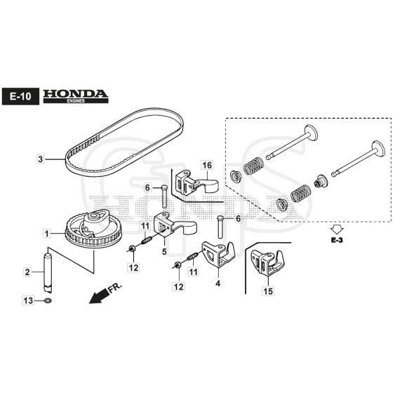 SP42 H - 2016-2017 - 295442038/SF - Mountfield Rotary Mower Cam Pulley Diagram