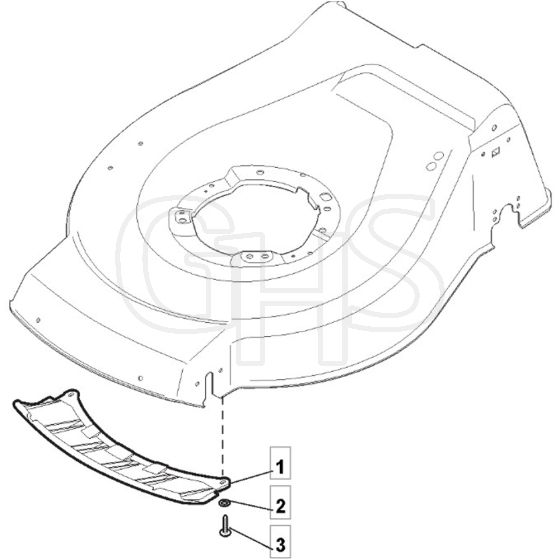 SP465 R - 2012-2013 - 299489038/M12 - Mountfield Rotary Mower Mask Diagram