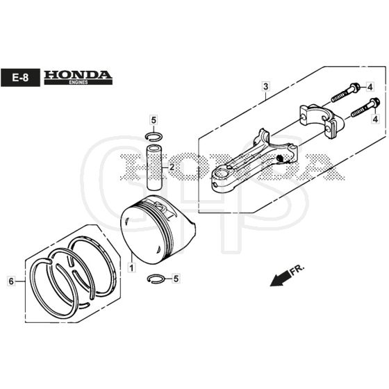SP46 H - 2021-2022 - 2L0482138/MTF - Mountfield Rotary Mower Piston Diagram