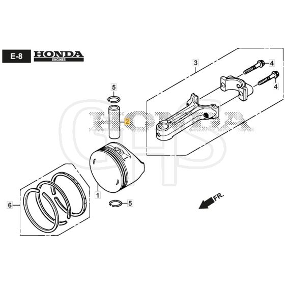 SP485 HW V - 2019-2021 - 294507838/M19 - Mountfield Rotary Mower Piston Diagram