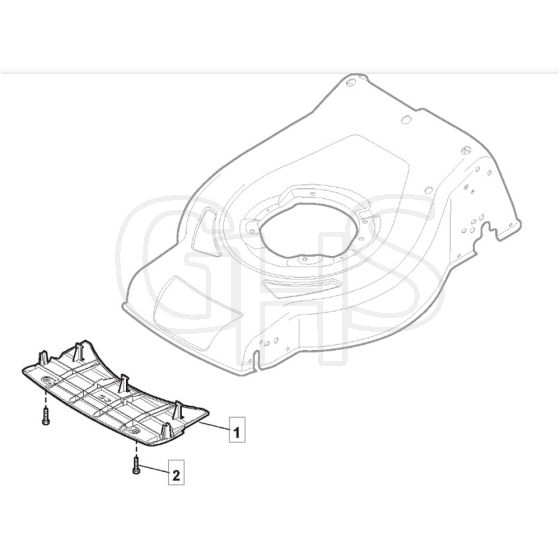 SP53 H - 2019-2021 - 295546038/MC - Mountfield Rotary Mower Mask Diagram