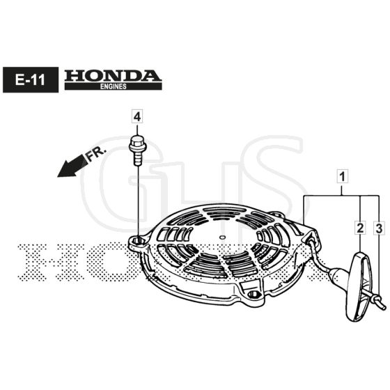 SP555 V - 2020 - 294563038/M20 - Mountfield Rotary Mower Recoil Starter Diagram