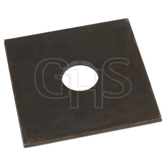 Square Plate Washer, M24 (Hole 27mm x 100mm x 6mm)