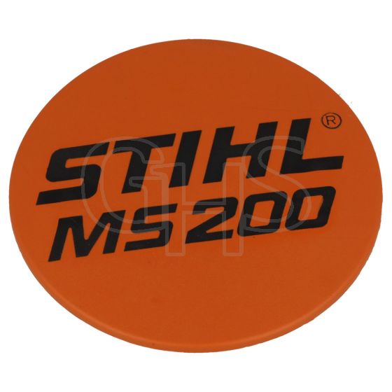 Genuine Stihl MS200 Model Plate - 1129 967 1504