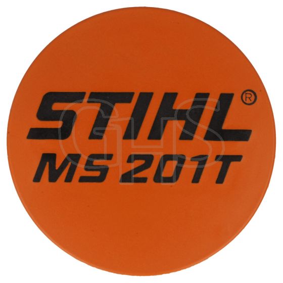 Genuine Stihl MS201T Model Plate - 1145 967 1500