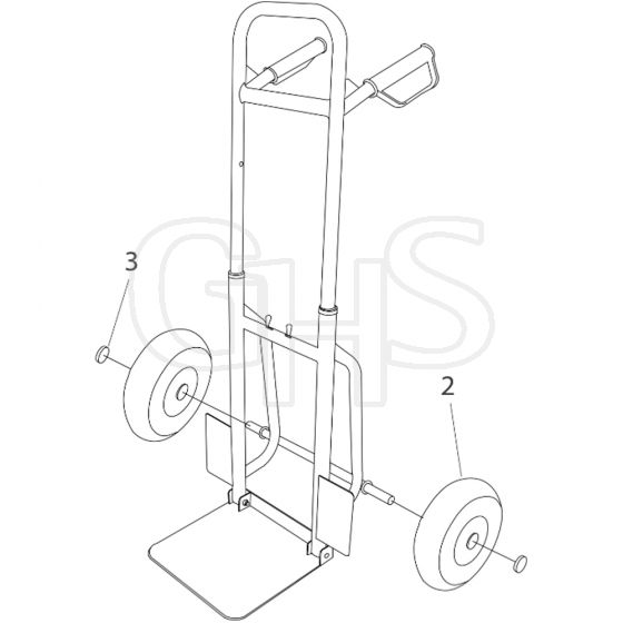 Cobra ST150 - Sack Trolley Main Diagram