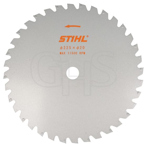 Genuine Stihl 225-36 Carbide Tipped Blade (20mm) - 4000 713 4211 (Thin Trees)