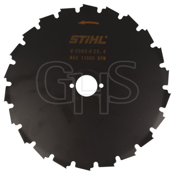Genuine Stihl 200-22 Chisel-Tooth Saw Blade (25.4mm) - 4112 713 4203 (Thin Trees)