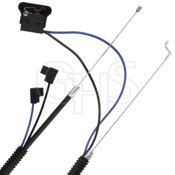 Genuine Stihl FS85, KM85 Throttle Cable ( Bike Handle) - 4137 180 1109