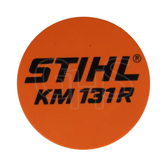 Genuine Stihl KM131R Model Plate - 4180 967 1552