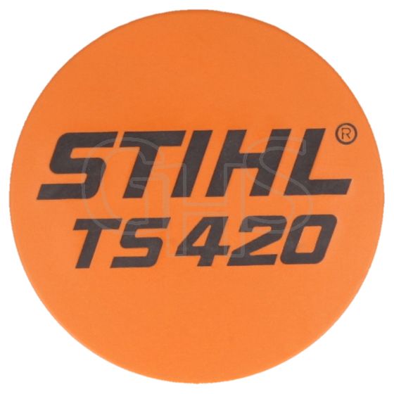 Genuine Stihl TS420 Model Plate - 4238 967 1501