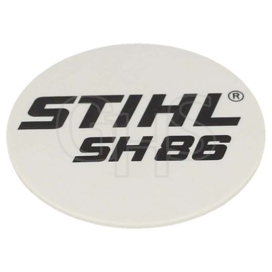 Genuine Stihl SH86 Model Plate - 4241 967 1522