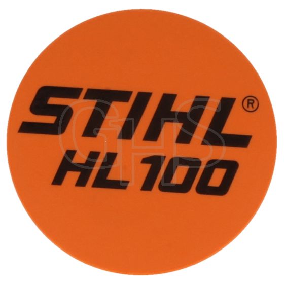 Genuine Stihl HL100 Model Plate - 4280 967 1500