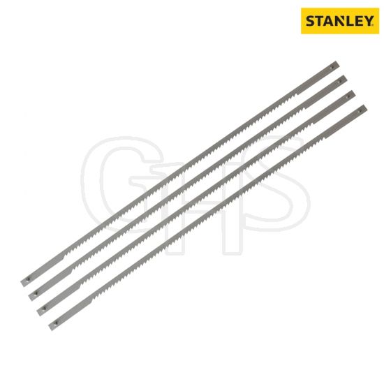 Stanley Coping Saw Blades 165mm (6.3/4in) 14tpi (Card 4) - 0-15-061