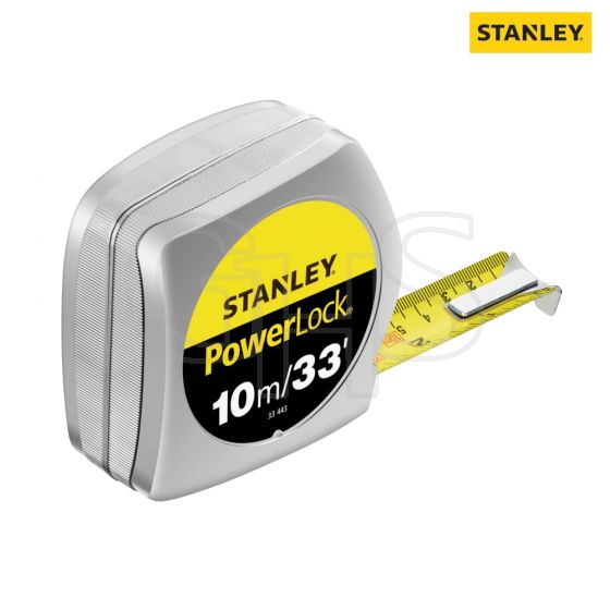 Stanley Powerlock Tape 10m/33ft (Width 25mm) - 0-33-443