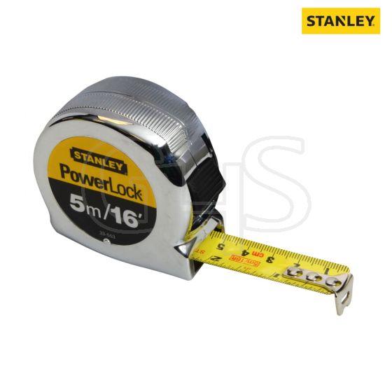 Stanley Powerlock Classic Tape 5m/16ft (Width 19mm) - 0-33-553