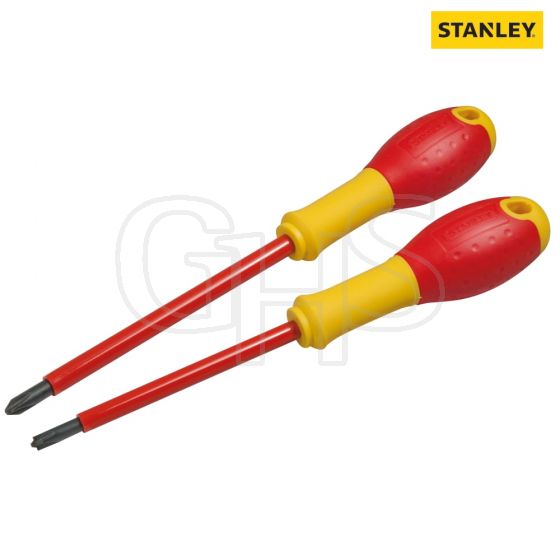 Stanley FatMax VDE Insulated Borneo Phillips Scewdriver Set of 2 - FMHT0-62648