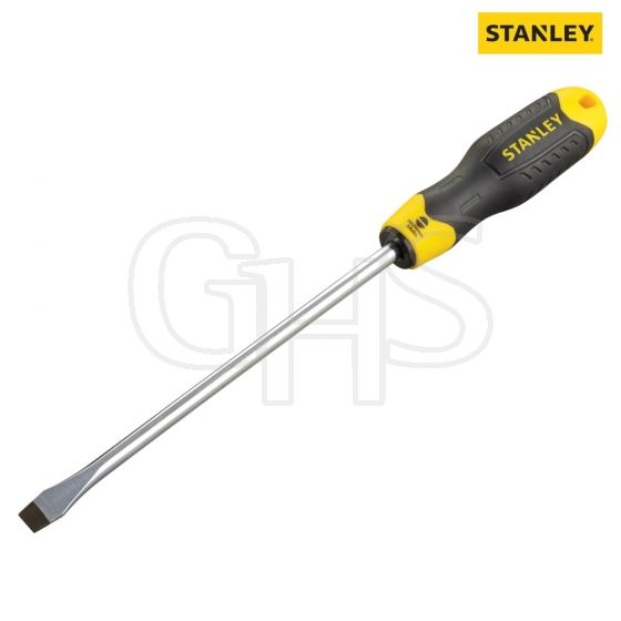 Stanley Cushion Grip Screwdriver Flared Tip 10mm x 200mm - 0-64-922