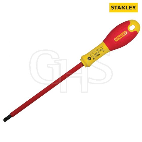 Stanley FatMax VDE Insulated Screwdriver Parallel Tip 5.5mm x 150mm - 0-65-413